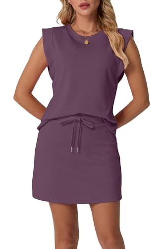 Grecerelle Women's 2-Piece Cap Sleeve Top and Skirt Set: $27.99