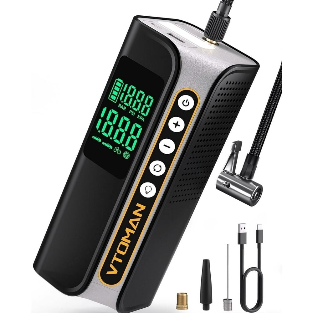 Vtoman X6 Pro 160-PSI 7,500mAh Portable Tire Inflator: $20.99