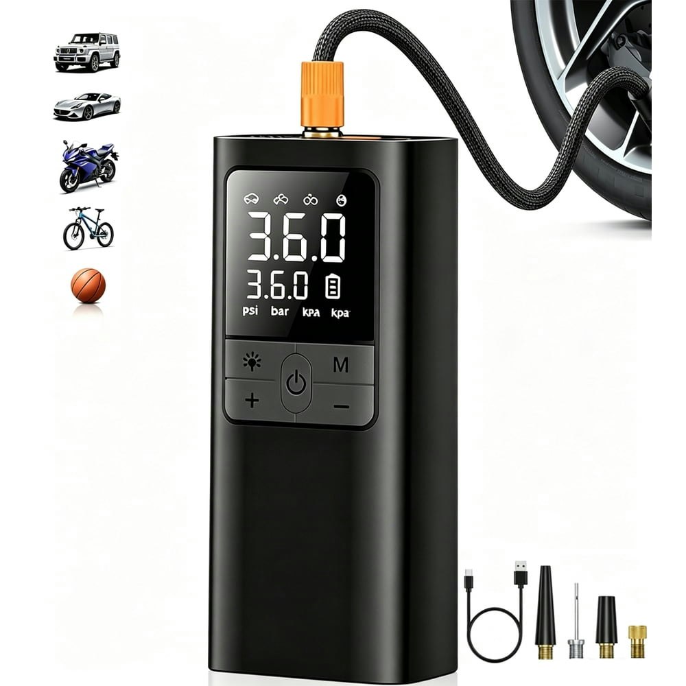 150-PSI 10,000mAh Cordless Tire Inflator: $21.39 150-PSI 10,000mAh Cordless Tire Inflator: $21.39
