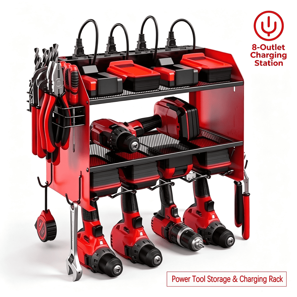 Vilong Modular Power Tool Organizer Wall Mount with 8-Outlet Charging Station: $48.94 Vilong Modular Power Tool Organizer Wall Mount with 8-Outlet Charging Station: $48.94