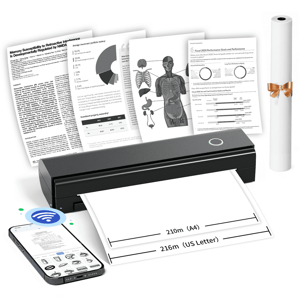 Hkhkpi N80 Portable Thermal Printer: $44.99