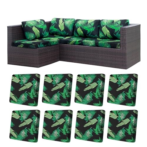 Outdoor Sofa Cushion Cover Replacement 8-Pack: $33.98