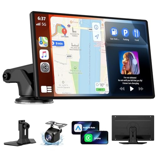 9-Inch Portable Wireless CarPlay and Android Auto Touchscreen: $75.98 9-Inch Portable Wireless CarPlay and Android Auto Touchscreen: $75.98