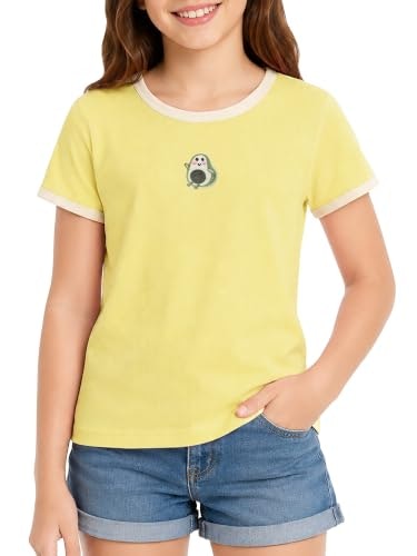Euz Girls' Ribbed Short-Sleeve Embroidery T-Shirt: $5.94 Euz Girls' Ribbed Short-Sleeve Embroidery T-Shirt: $5.94