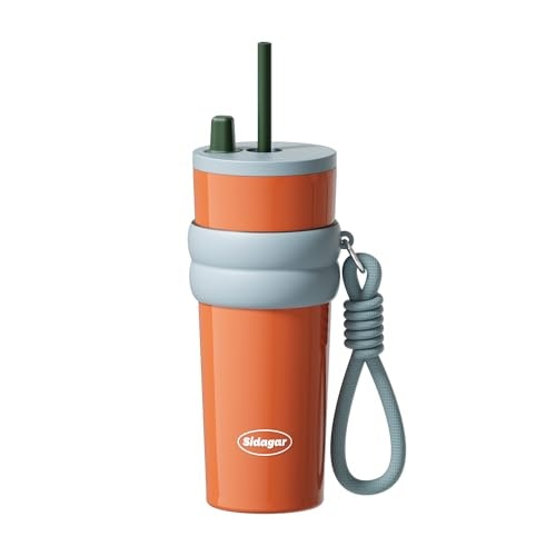 Sidagar 24oz Insulated Stainless Steel Tumbler with Straw: $19.98 Sidagar 24oz Insulated Stainless Steel Tumbler with Straw: $19.98