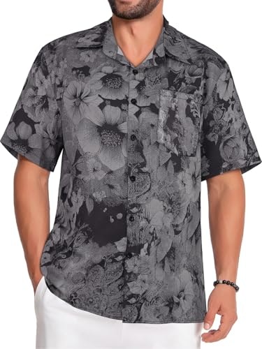 Men's Floral Short Sleeve Button Down Shirt: $8.54 Men's Floral Short Sleeve Button Down Shirt: $8.54