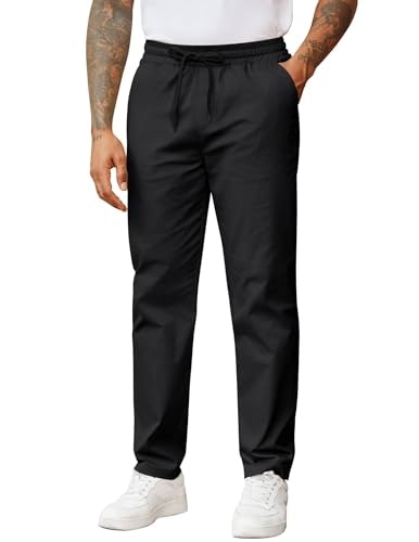 Coofandy Men's Casual Drawstring Cotton Twill Pants: $19.98
