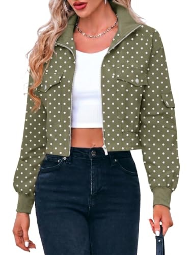 Fisoew Women's Lightweight Cropped Bomber Jacket: $38.98 Fisoew Women's Lightweight Cropped Bomber Jacket: $38.98
