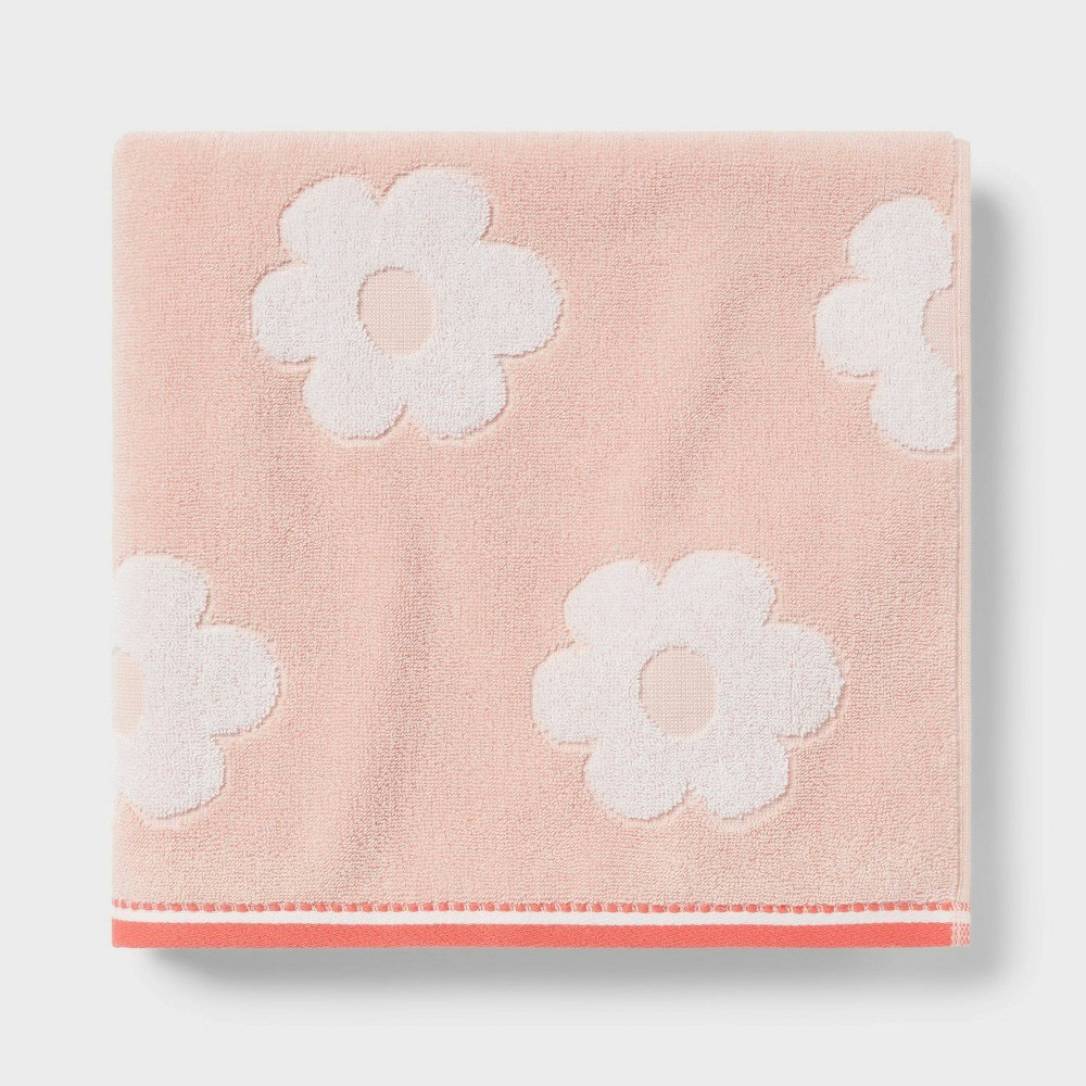 Pillowfort 50" x 27" Flower Kids' Cotton Terry Bath Towel: $12 Pillowfort 50" x 27" Flower Kids' Cotton Terry Bath Towel: $12