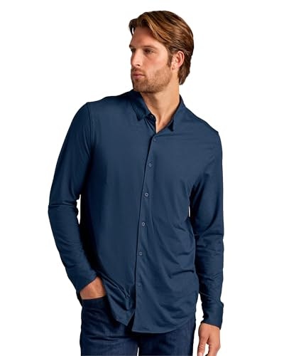 True Classic Men's Long Sleeve Stretch Button-Down Shirt: $42.49