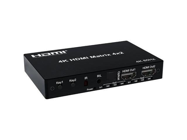 4x2 4K 60Hz HDMI Matrix Switcher: $176.34 4x2 4K 60Hz HDMI Matrix Switcher: $176.34