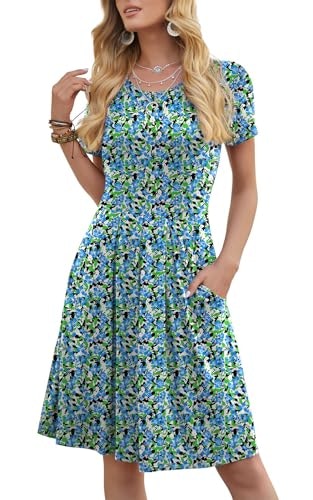 DouBCQ Women's Short Sleeve Floral Pleated Dress: $16.80 DouBCQ Women's Short Sleeve Floral Pleated Dress: $16.80