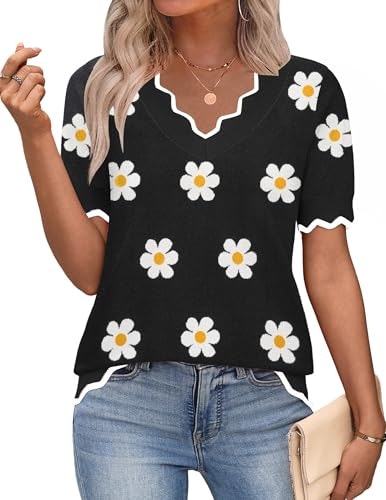 Zeagoo Floral Pullover Sweater: $23.98