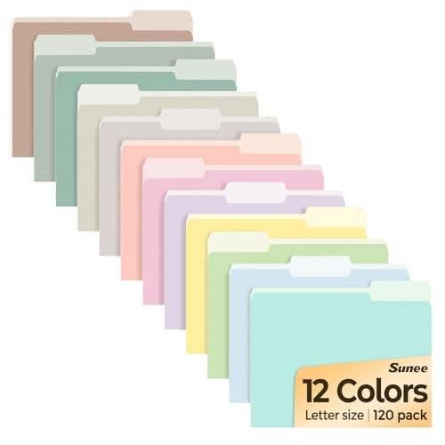 Sunee 12-Color File Folders 120-Pack: $18.69 Sunee 12-Color File Folders 120-Pack: $18.69