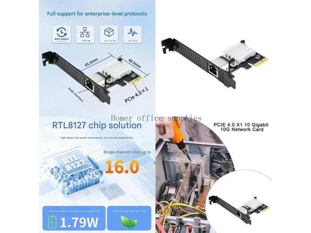 10Gbps PCIe 4.0 RJ45 Network Interface Card: $80.78 10Gbps PCIe 4.0 RJ45 Network Interface Card: $80.78