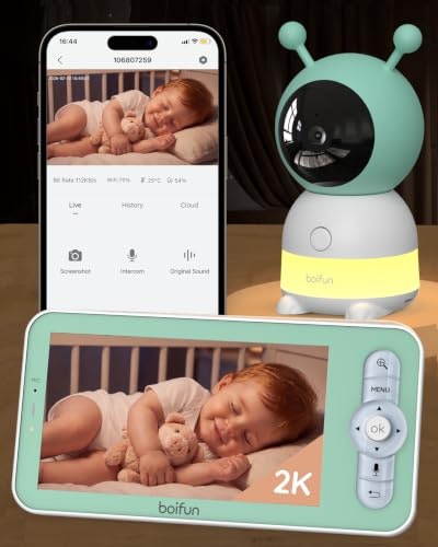 Boifun 2K WiFi Baby Monitor with 5-Inch Screen: $76.49 Boifun 2K WiFi Baby Monitor with 5-Inch Screen: $76.49