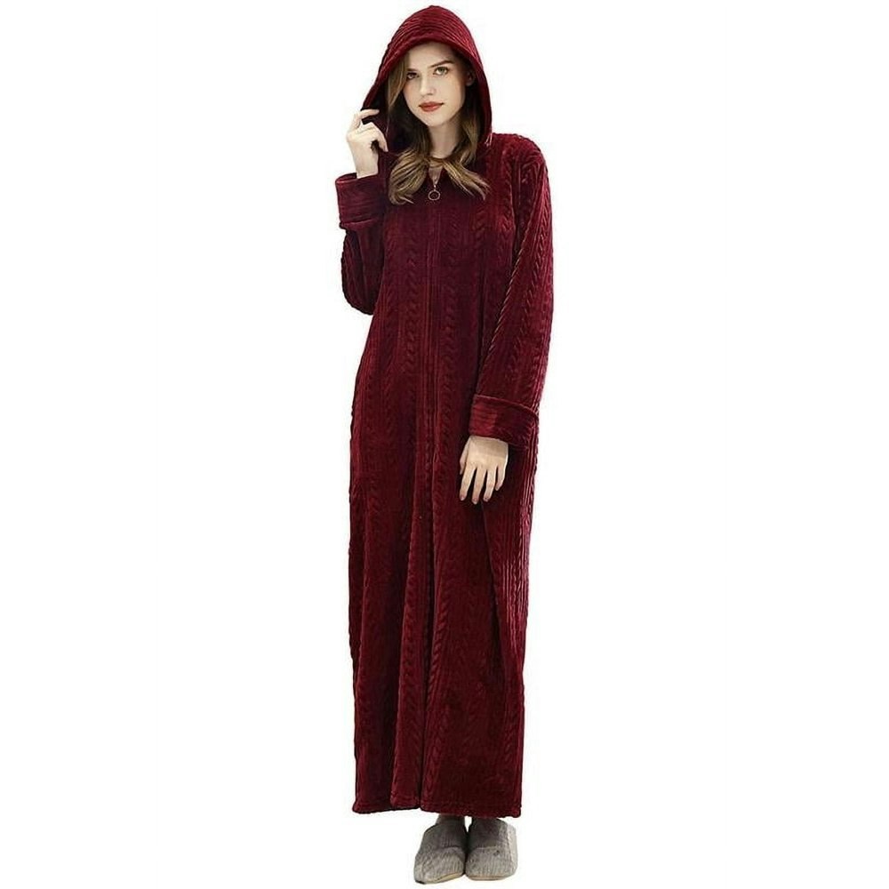 Amitofo Women's Fleece Hooded Robe: $27.98 Amitofo Women's Fleece Hooded Robe: $27.98