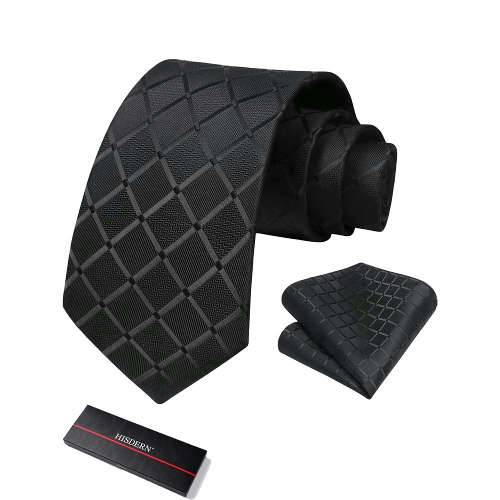 Men's Plaid Necktie and Pocket Square Set: $12.08 Men's Plaid Necktie and Pocket Square Set: $12.08