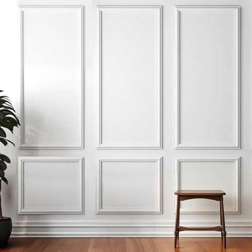 Peel and Stick Wall Molding Wainscoting Panel 24x54-inch: $37.39 Peel and Stick Wall Molding Wainscoting Panel 24x54-inch: $37.39