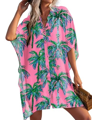 Ekouaer Women's Button Down Oversized Bikini Cover-Up Shirt: $24.22 Ekouaer Women's Button Down Oversized Bikini Cover-Up Shirt: $24.22