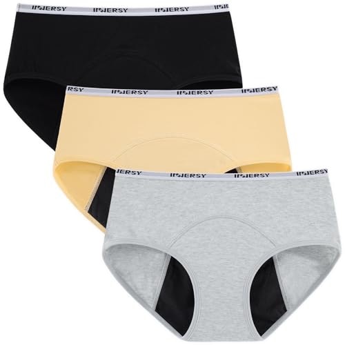 Innersy Girls' Cotton Period Underwear 3-Pack: $17.99 Innersy Girls' Cotton Period Underwear 3-Pack: $17.99