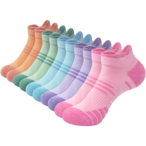 Justay Women's Cushioned Ankle Socks 5-Pack: $8.49 Justay Women's Cushioned Ankle Socks 5-Pack: $8.49