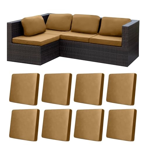 Outdoor Sofa Cushion Cover Replacement 8-Pack: $33.98