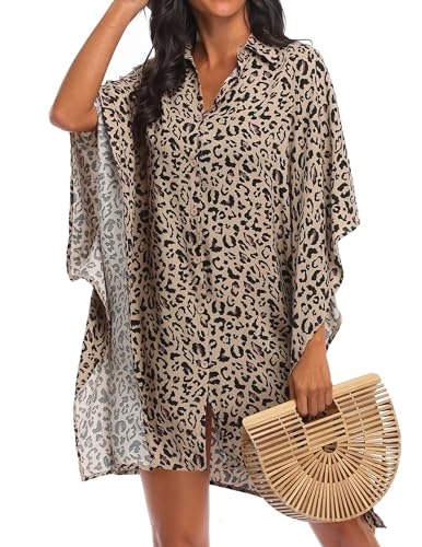Ekouaer Women's Button Down Oversized Bikini Cover-Up Shirt: $23.79 Ekouaer Women's Button Down Oversized Bikini Cover-Up Shirt: $23.79