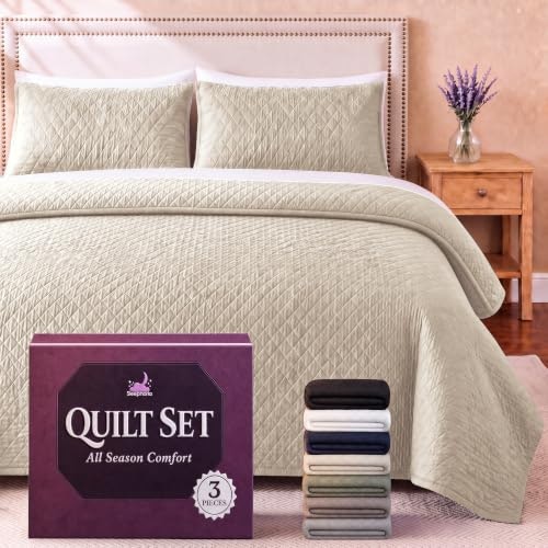Sleephoria Queen 3-Piece Quilt Bedding Set: $24.64 Sleephoria Queen 3-Piece Quilt Bedding Set: $24.64