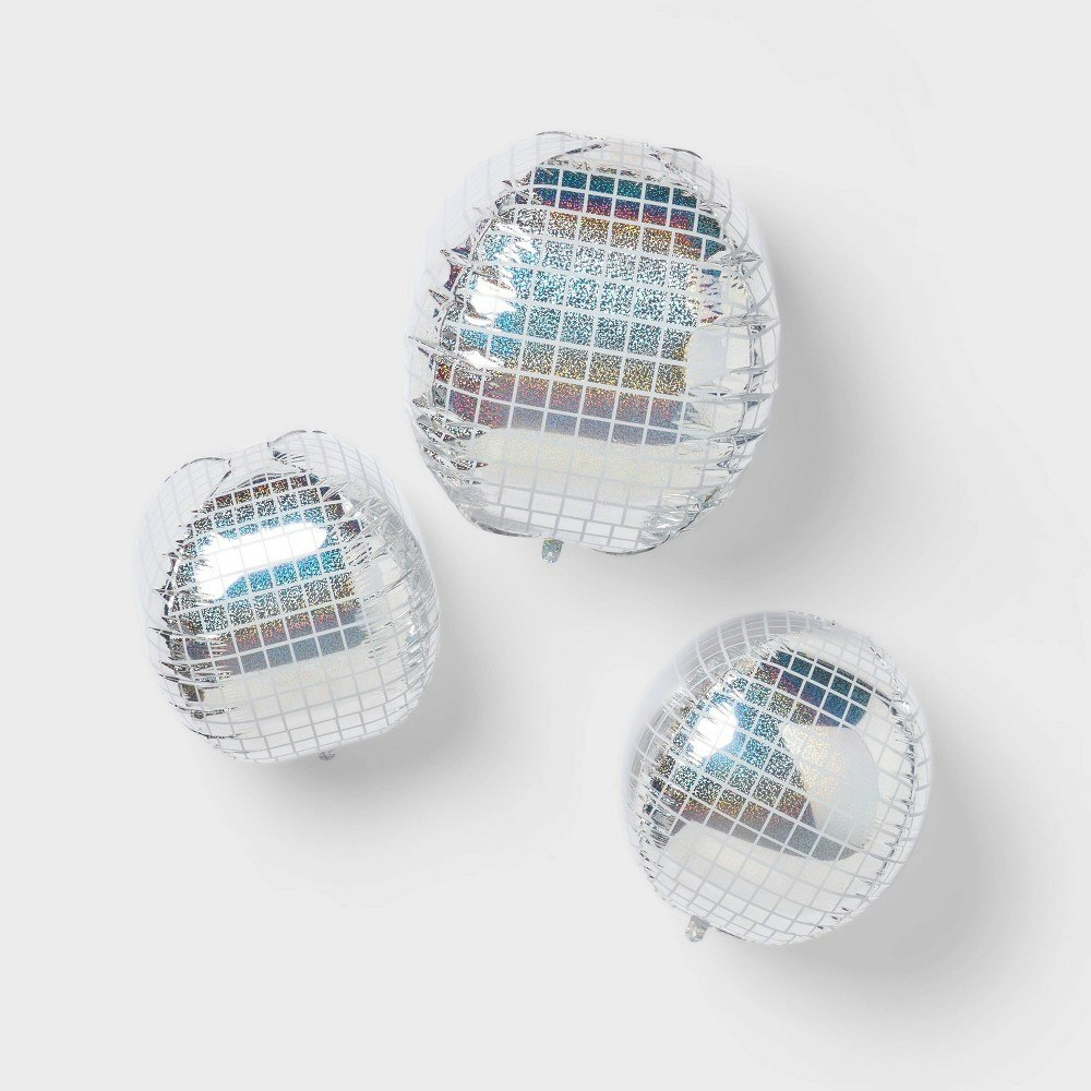 Spritz 3-Count Disco Ball Foil Balloons: $10 Spritz 3-Count Disco Ball Foil Balloons: $10