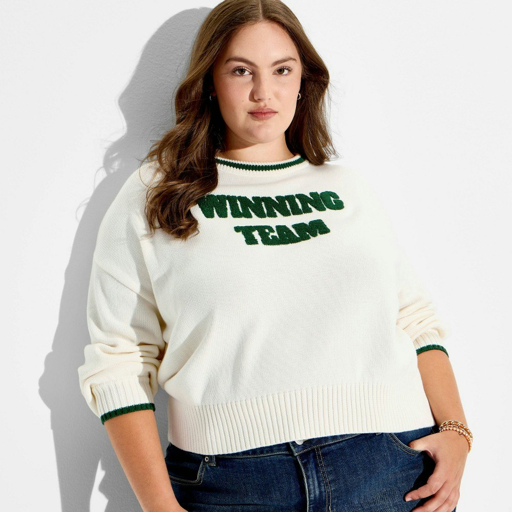 Women's Winning Team Long Sleeve Pullover Sweater: $35 Women's Winning Team Long Sleeve Pullover Sweater: $35