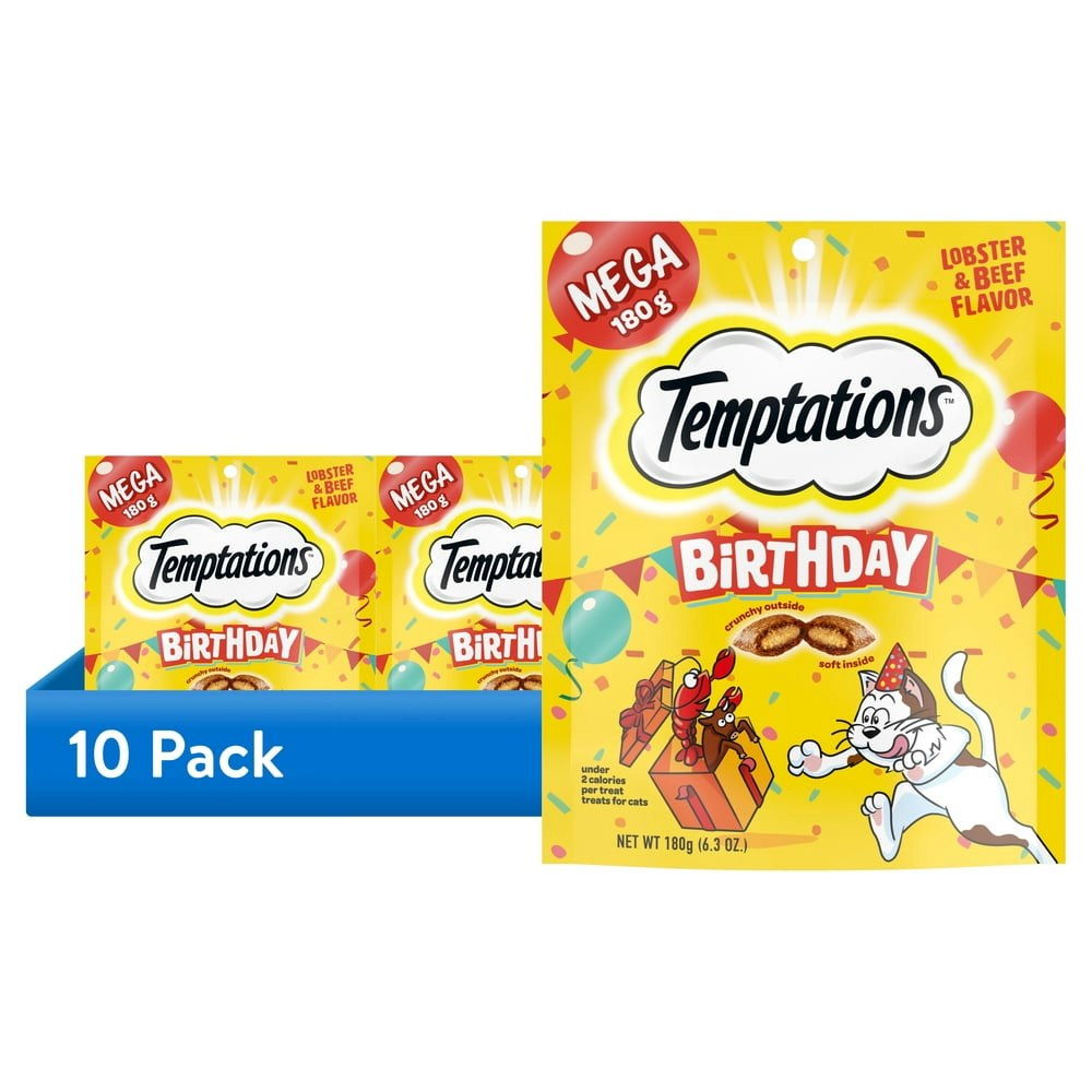 Temptations Birthday Cat Treats 6.3oz 10-Pack: $35.82 Temptations Birthday Cat Treats 6.3oz 10-Pack: $35.82