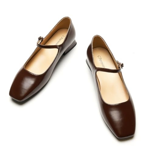 C.Paravano Women's Square Toe Mary Jane Ballet Flats: $125.79 C.Paravano Women's Square Toe Mary Jane Ballet Flats: $125.79