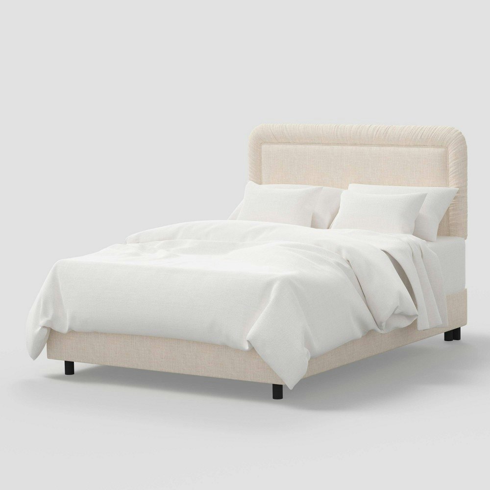 Threshold designed with Studio McGee Zoe Full Ruched Linen Bed: $830