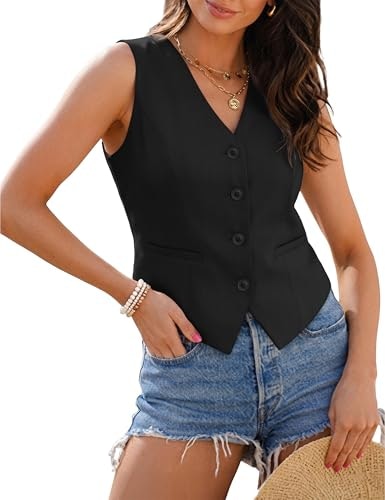 GoMamee Women's Suit Vest Waistcoat: $24.68 GoMamee Women's Suit Vest Waistcoat: $24.68