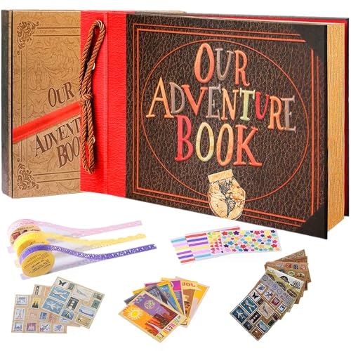 Our Adventure Book Leather-Bound Scrapbook: $19.53 Our Adventure Book Leather-Bound Scrapbook: $19.53
