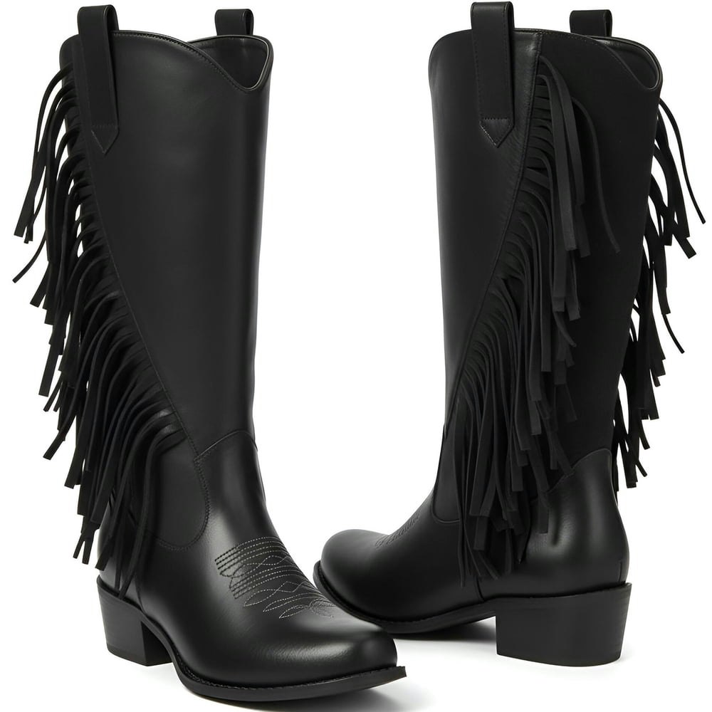 Ecetana Women's Wide Calf Cowboy Boots: $38.98