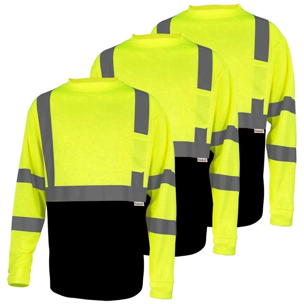 Pomerol ANSI Class 3 High-Visibility Long Sleeve Work Shirt 3-Pack: $33.16 Pomerol ANSI Class 3 High-Visibility Long Sleeve Work Shirt 3-Pack: $33.16