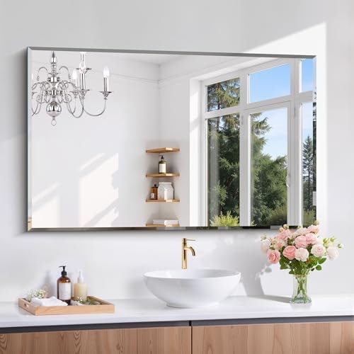 Ciliber 30x48-Inch Frameless Beveled Vanity Mirror: $103.49 Ciliber 30x48-Inch Frameless Beveled Vanity Mirror: $103.49