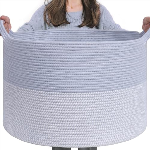 Indressme 90L Woven Rope Blanket Basket: $22.60 Indressme 90L Woven Rope Blanket Basket: $22.60