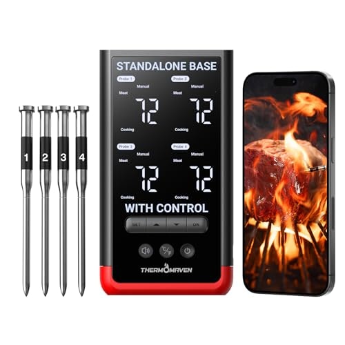 ThermoMaven WiFi Wireless Meat Thermometer 4-Probe 6-Sensor Set: $144.49 ThermoMaven WiFi Wireless Meat Thermometer 4-Probe 6-Sensor Set: $144.49