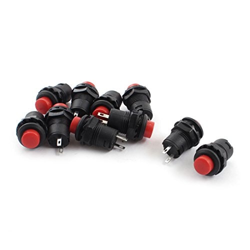 Uxcell SPST Latching Push Button Switch 10-Pack: $4.04 Uxcell SPST Latching Push Button Switch 10-Pack: $4.04