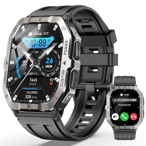Military Smart Watch with GPS and Bluetooth Calling: $68.99