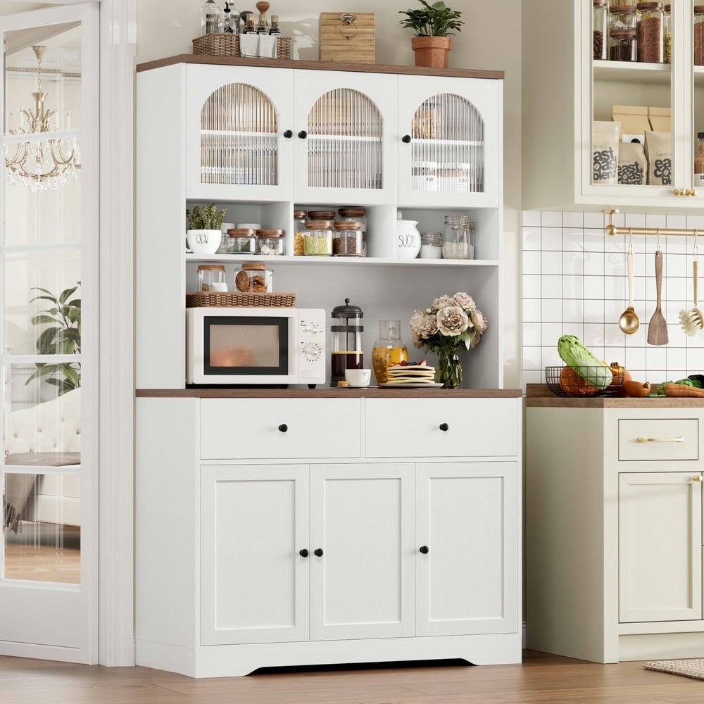 Hiphuta 71-inch Modern Kitchen Pantry Storage Cabinet: $209.98