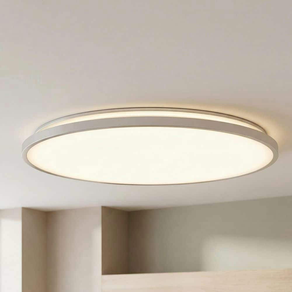 Europa 21-Inch Silver LED Flush Mount Ceiling Light: $99.97 Europa 21-Inch Silver LED Flush Mount Ceiling Light: $99.97