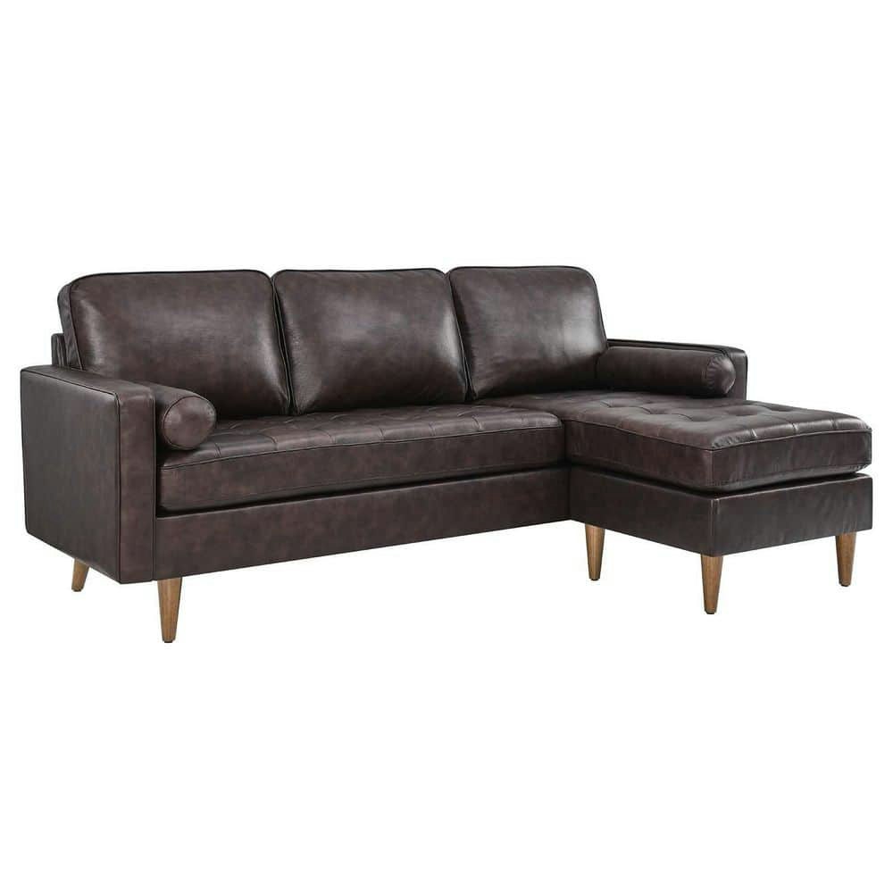 Valour 78-inch Leather Apartment Sectional Sofa: $1,347 Valour 78-inch Leather Apartment Sectional Sofa: $1,347