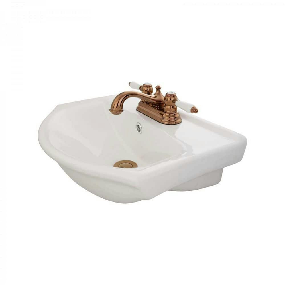 18-Inch Wall Mounted Bathroom Sink and Faucet Combo: $251.95 18-Inch Wall Mounted Bathroom Sink and Faucet Combo: $251.95