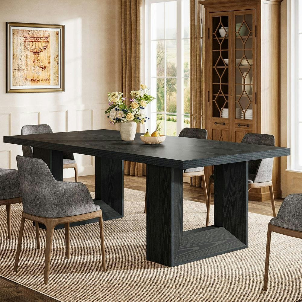 Halseey 63-inch Rectangular Wood Dining Table: $187.40 Halseey 63-inch Rectangular Wood Dining Table: $187.40