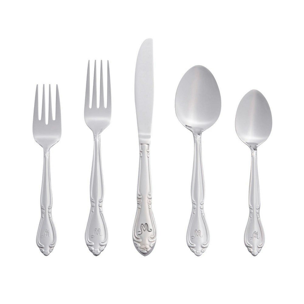 RiverRidge Rose 46-Piece Stainless Steel Flatware Set: $47.99