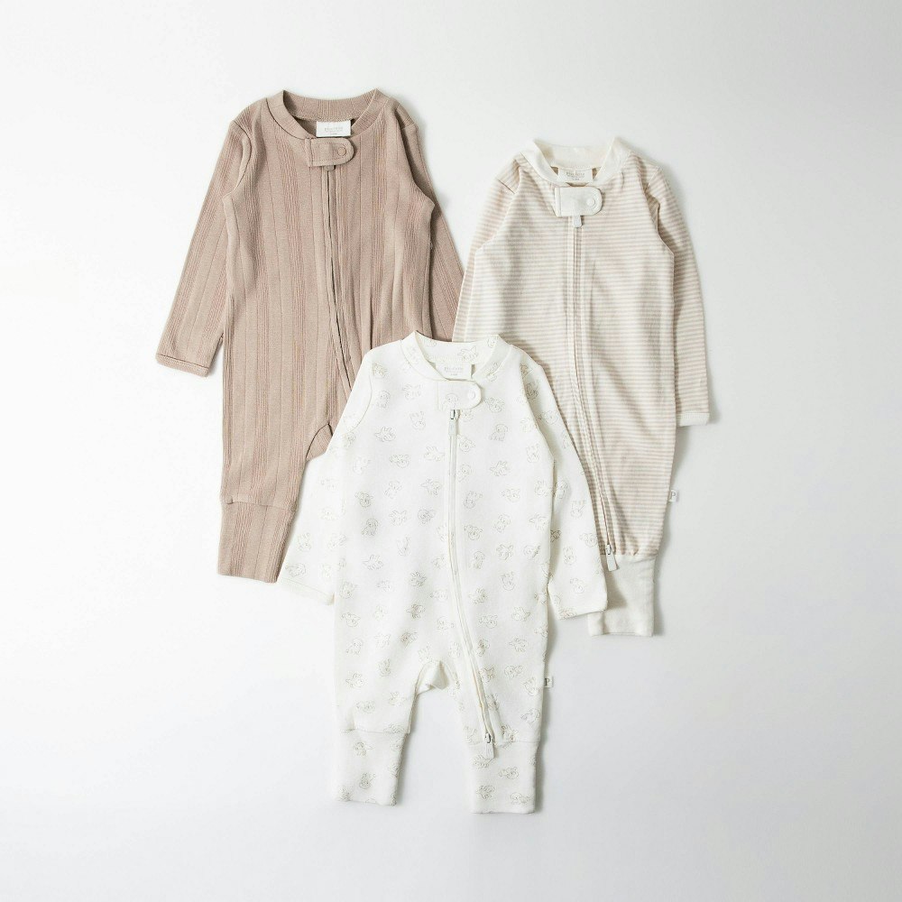 Picolette by Olivia Culpo Long Sleeve Pajama Romper 3-Pack: $20